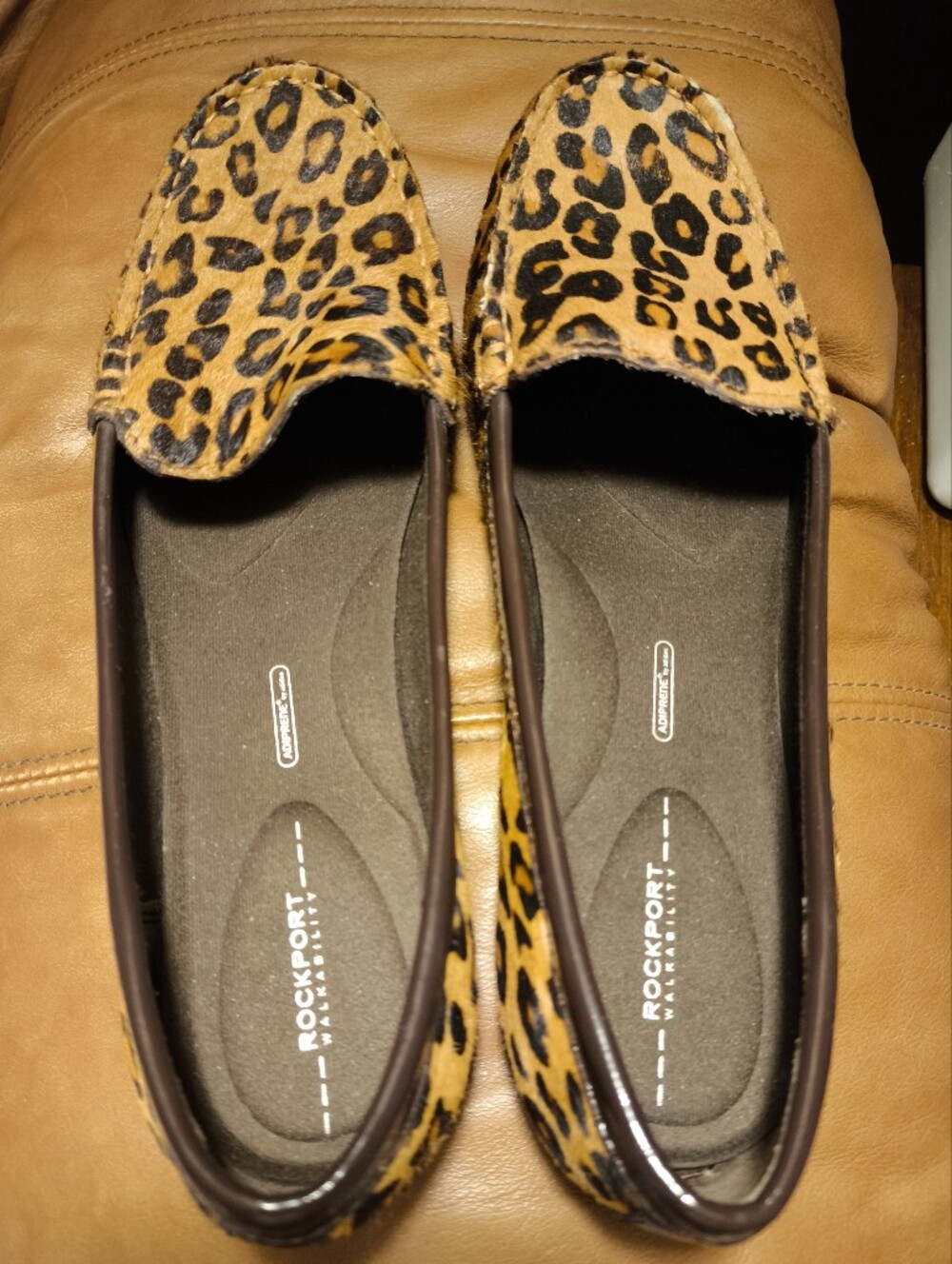 Rockport Leopard Print Flat 8 - Picture 2 of 4